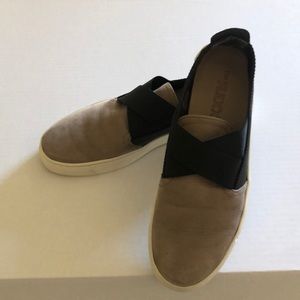 THE FLEXX , two tone leather slip on shoe.